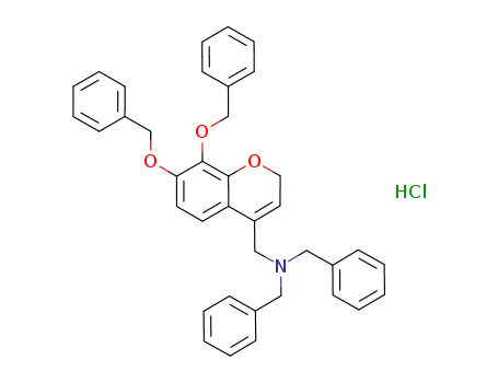 N,N-dibenzyl-N-(7,8-dibenzyloxy-2H-chromen-4-ylmethyl)amine hydrochloride