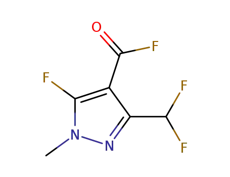 3-(difluoromethyl)-5-fluoro-1-methyl-1H-pyrazole-4-carbonyl fluoride