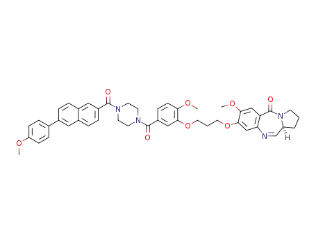 (11aS)-7-methoxy-8-(3-(2-methoxy-5-(4-(6-(4-methoxyphenyl)-2-naphthoyl)piperazine-1-carbonyl)phenoxy)propoxy)-2,3-dihydro-1H-benzo[e]pyrrolo[1,2-a][1,4]diazepin-5(11aH)-one