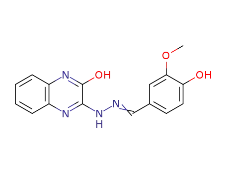 4-HYDROXY-3-METHOXYBENZENECARBALDEHYDE N-(3-OXO-3,4-DIHYDRO-2-QUINOXALINYL)HYDRAZONE