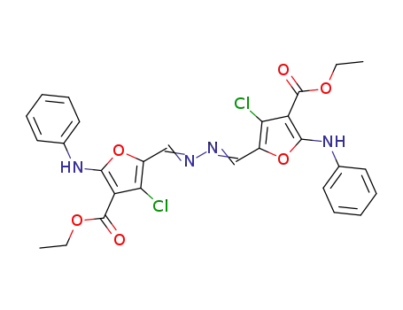 diethyl 5,5'-(hydrazine-1,2-diylidenedimethanylylidene)bis[4-chloro-2-(phenylamino)-furan-3-carboxylate]