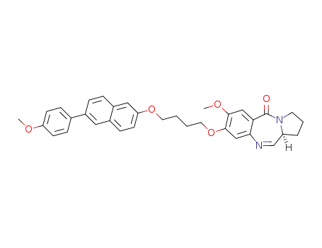 7-methoxy-8-{4-([6-(4-methoxyphenyl)-2-naphthyl]oxy)butoxy}-(11aS)-1,2,3,11a-tetrahydro-5H-pyrrolo[2,1-c][1,4]benzodiazepine-5-one