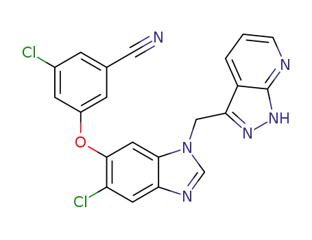 3-chloro-5-{[5-chloro-1-(1H-pyrazolo[3,4-b]pyridine-3-lmethyl)-1H-benzimidazol-6-yl]oxy}benzonitrile