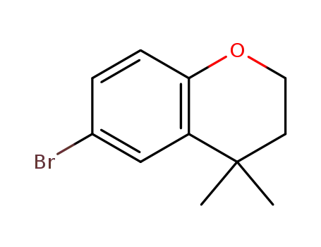 Molecular Structure of 1027915-16-7 (6-Bromo-4,4-dimethyl-chroman)