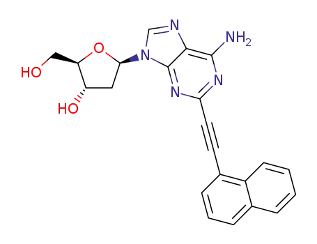 2-(1-naphthalenylethynyl)-2'-deoxyadenosine