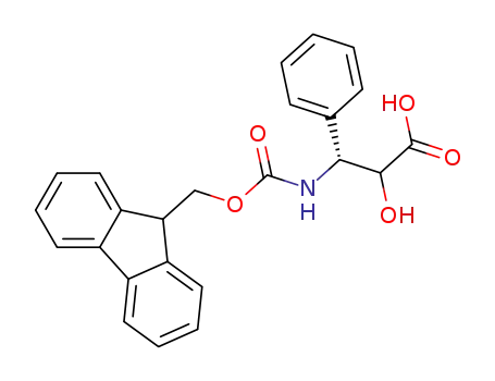 Molecular Structure of 252206-27-2 ((2R,3S)-3-(FMOC-AMINO)-2-HYDROXY-3-PHENYL-PROPANOIC ACID)