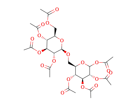 (3R,4S,5R,6R)-6-((((2R,3R,4S,5R,6R)-3,4,5-triacetoxy-6-(acetoxymethyl)tetrahydro-2H-pyran-2-yl)oxy)methyl)tetrahydro-2H-pyran-2,3,4,5-tetrayl tetraacetate