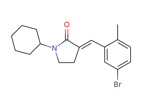 (E)-3-(5-bromo-2-methylbenzylidene)-1-cyclohexylpyrrolidin-2-one