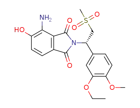 (S)-4-amino-2-[1-(3-ethoxy-4-methoxy-phenyl)-2-methanesulfonyl-ethyl]-5-hydroxy-isoindole-1,3-dione