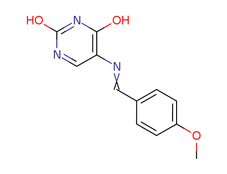 2,4(1H,3H)-Pyrimidinedione,5-[[(4-methoxyphenyl)methylene]amino]-