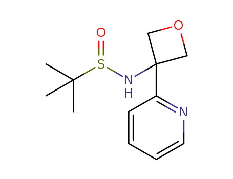 2-methyl-N-(3-(pyridin-2-yl)oxetan-3-yl)propane-2-sulfinamide