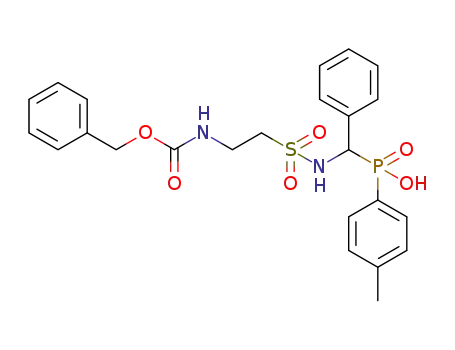 4-methylphenyl[N-[N-benzyloxycarbonylaminoethanesulfonyl]-1-amino(phenyl)methyl]phosphinic acid