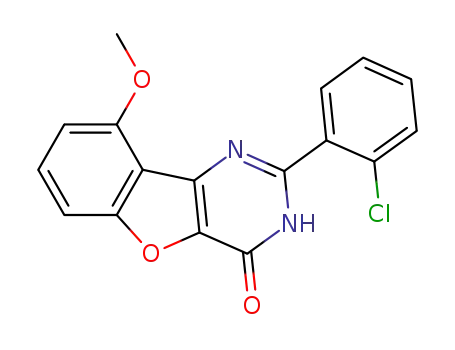 2-(2-chlorophenyl)-9-(methyloxy)[1]benzofuro[3,2-d]pyrimidin-4(3H)-one