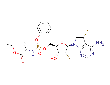 Molecular Structure of 1350902-38-3 (C<sub>23</sub>H<sub>28</sub>F<sub>2</sub>N<sub>5</sub>O<sub>7</sub>P)