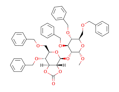methyl (4,6-di-O-benzyl-2,3-O-carbonyl-β-D-glucopyranosyl)-(1->2)-3,4,6-tri-O-benzyl-α-D-glucopyranoside