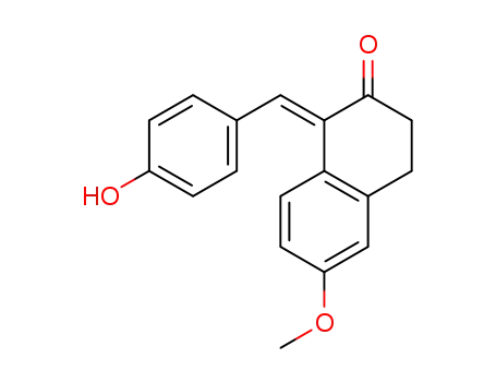(E)-1-(4-hydroxybenzylidene)-6-methoxy-3,4-dihydronaphthalen-2(1H)-one