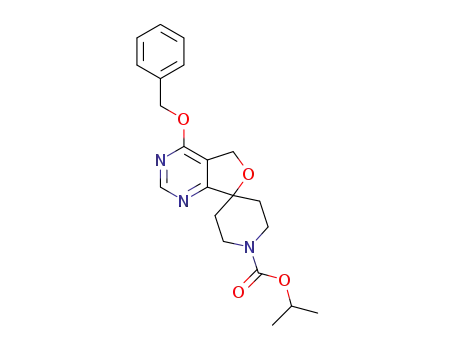 isopropyl 4-(benzyloxy)-5H-spiro[furo[3,4-d]pyrimidine-7,4'-piperidine]-1'-carboxylate