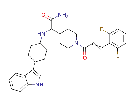 C<sub>30</sub>H<sub>34</sub>F<sub>2</sub>N<sub>4</sub>O<sub>2</sub>
