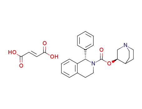 1-azabicyclo[2.2.2]oct-8-yl (1S)-1-phenyl-3,4-dihydro-1H-isoquinoline-2-carboxylate fumarate