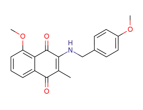 5-methoxy-3-(4-methoxybenzylamino)-2-methylnaphthalene-1,4-dione