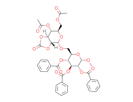 methyl (4,6-di-O-acetyl-2,3-O-carbonyl-7α-D-glucopyranosyl)-(1->6)-2,3,4-tri-O-benzoyl-α-D-glucopyranoside