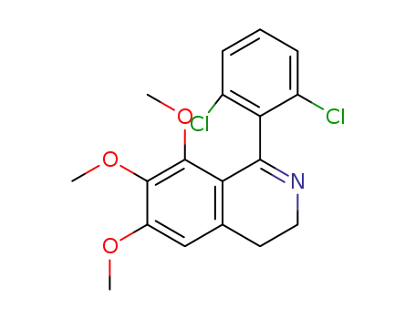 Molecular Structure of 1204357-69-6 (1-(2,6-dichlorophenyl)-6,7,8-trimethoxy-3,4-dihydroisoquinoline)