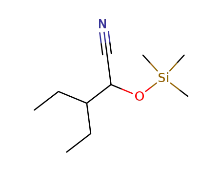 Molecular Structure of 100020-20-0 (3-ethyl-2-(trimethylsilyloxy)pentanenitrile)