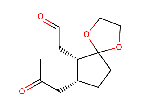 2-((6R,7S)-7-(2-oxopropyl)-1,4-dioxaspiro[4.4]nonan-6-yl)acetaldehyde