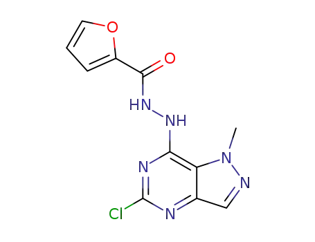 furan-2-carboxylic acid N'-(5-chloro-1-methyl-1H-pyrazolo[4,3-d]pyrimidin-7-yl)-hydrazide