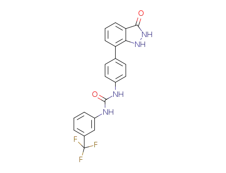 C<sub>21</sub>H<sub>15</sub>F<sub>3</sub>N<sub>4</sub>O<sub>2</sub>