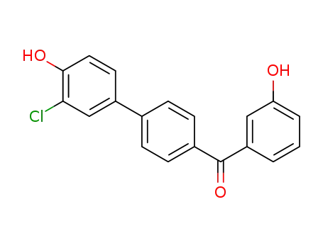 (3'-chloro-4'-hydroxybiphenyl-4-yl)-(3-hydroxyphenyl)-methanone
