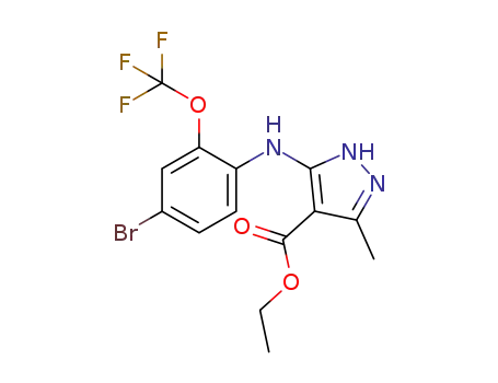C<sub>14</sub>H<sub>13</sub>BrF<sub>3</sub>N<sub>3</sub>O<sub>3</sub>