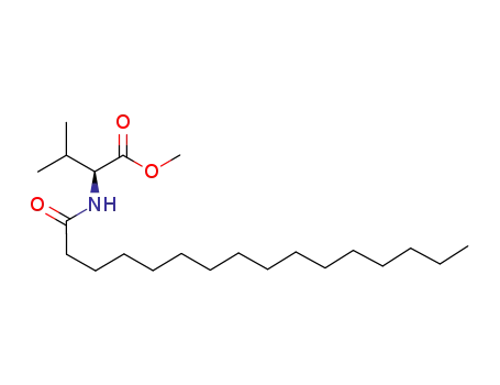 Molecular Structure of 214706-35-1 (N-n-hexadecanoyl methyl (L)-valinate)