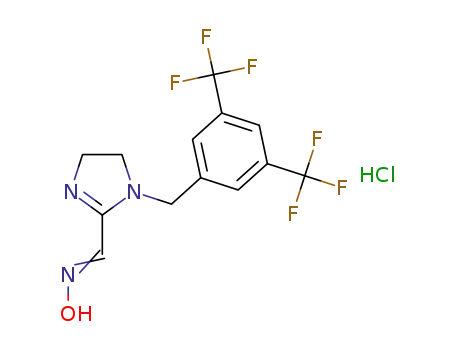 1-(3,5-bis(trifluoromethyl)benzyl)-4,5-dihydro-1H-imidazole-2-carbaldehyde oxime hydrochloride