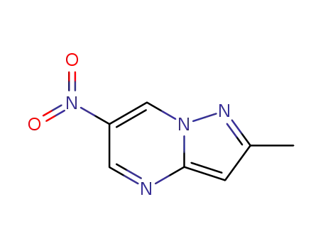 Molecular Structure of 80772-95-8 (2-METHYL-6-NITROPYRAZOLO[1,5-A]PYRIMIDINE)