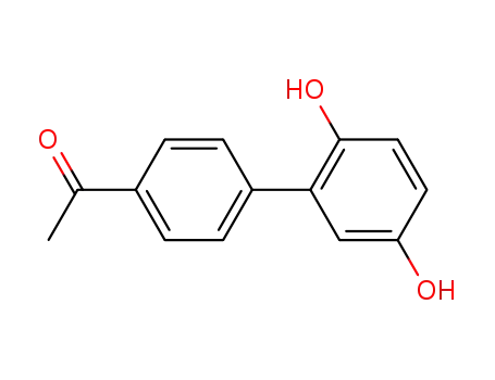 Molecular Structure of 3948-13-8 (2-p-Acetylphenylhydroquinone)