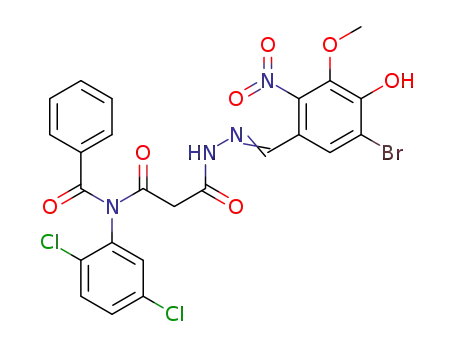 C<sub>24</sub>H<sub>17</sub>BrCl<sub>2</sub>N<sub>4</sub>O<sub>7</sub>