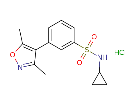 N-cyclopropyl-3-(3,5-dimethyl-4-isoxazolyl)benzenesulfonamide hydrochloride