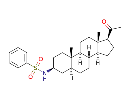 N-[(3β,5α)-20-oxopregnan-3-yl]benzenesulfonamide