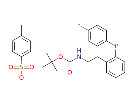 (2-(2-(t-butoxycarbonylamino)ethyl)phenyl)(4-fluorophenyl)iodonium p-toluenesulfonate