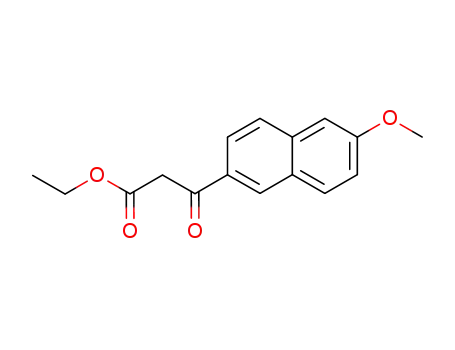 Molecular Structure of 62550-56-5 (ETHYL (6-METHOXY-2-NAPHTHOYL)ACETATE)
