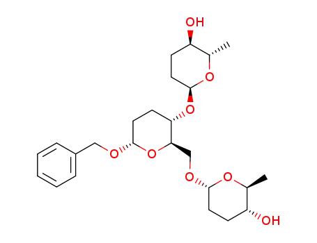 (2S,3R,6S)-6-(((2R,3S,6S)-6-(benzyloxy)-2-((((2R,5R,6S)-5-hydroxy-6-methyltetrahydro-2H-pyran-2-yl)oxy)methyl)tetrahydro-2H-pyran-3-yl)oxy)-2-methyltetrahydro-2H-pyran-3-ol
