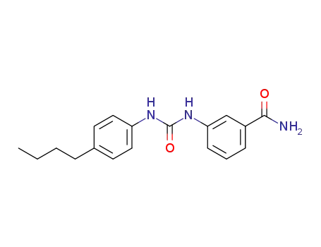 Molecular Structure of 1384553-90-5 (3-(3-(4-butylphenyl)ureido)benzamide)