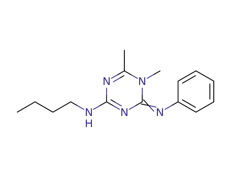 (4-butylamino-1,6-dimethyl-1,3,5-triazin-2(1H)-ylidene)phenylamine