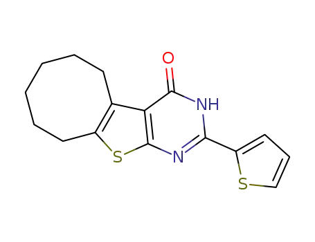 2-(2-thienyl)-5,6,7,8,9,10-hexahydrocycloocta[4,5]thieno[2,3-d]pyrimidin-4(3H)-one