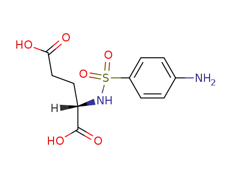 Molecular Structure of 6328-29-6 (2-[(4-aminophenyl)sulfonylamino]pentanedioic acid)