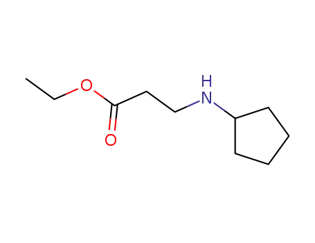 Molecular Structure of 928788-22-1 (Ethyl 3-(cyclopentylamino)propanoate)