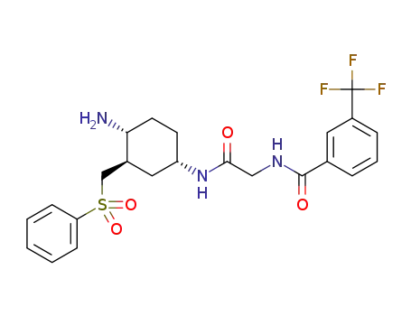C<sub>23</sub>H<sub>26</sub>F<sub>3</sub>N<sub>3</sub>O<sub>4</sub>S
