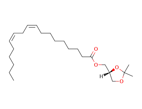 Molecular Structure of 2518-17-4 ((R)-2,2-dimethyl-1,3-dioxolan-4-ylmethyl (9Z,12Z)-9,12-octadecadienoate)