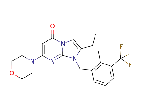 C<sub>21</sub>H<sub>23</sub>F<sub>3</sub>N<sub>4</sub>O<sub>2</sub>